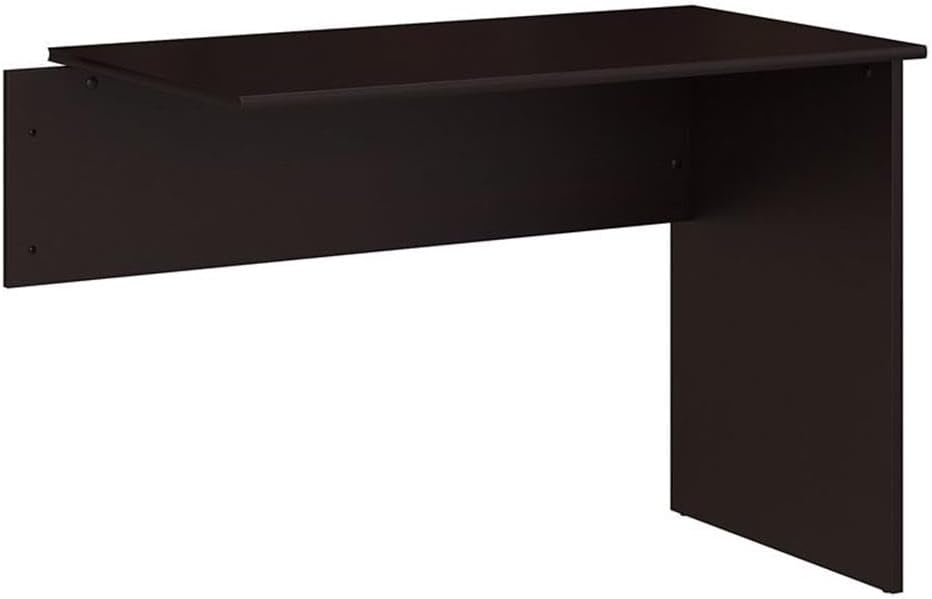 Pemberly Row Engineered Wood 42W Desk Return, Espresso Oak Finish, Attaches to 60W/72W Desk, Open Base Design, Office Workspace Extension