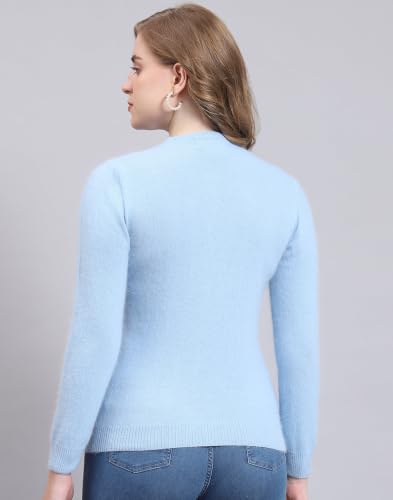 Image of Monte Carlo Women Regular Fit Full Sleeve Solid Round Neck Winter Cardigan (Pack of 1)