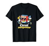 Boîte à céréales Entrepreneur Dessin animé Design Gourmand T-Shirt