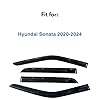 IG Rain Guards for Hyundai Sonata 2020-2024, Window Deflectors, Vent Window Visors, 4 Pieces Mugen Style, 2020 2021 2022 2023 2024 #1