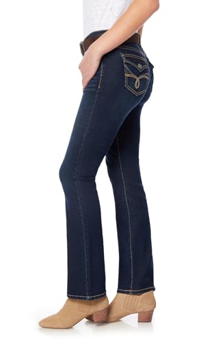 WallFlower Womens Legendary Slim Bootcut Mid-Rise Belted Insta Stretch Juniors Jeans (Standard and Plus)3