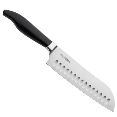 Pedrini Santoku Coltello da Chef - 18cm lama forgiata e in acciaio temperato, ideale per Sushi
