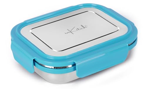Image of Lunch Box for Kids with 500ml Steel Bottle with Cap, Leak Proof Stainless Steel Tiffin Box Set, Air Tight Food Grade Lunch Box 750ml + 120ml for School Kids Office College Picnic Travel