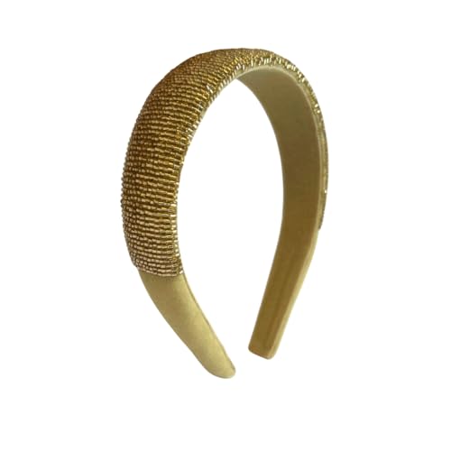 Tiara Para Cabelo Femina Fashion Vidrilho Mel (Dourado, Normal)