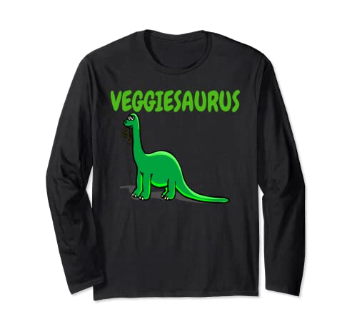 Veggiesaurus Merch Herbivore Dinosaure Veggiesaurus Veggiesaurus Manche Longue