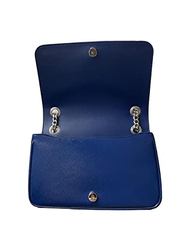 Prada Pattina Saffiano Patent Leather Shoulder Bag, Ink Blue4