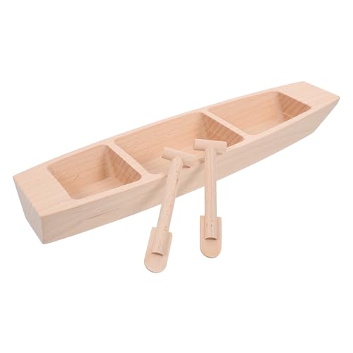 Barco de madera beige ideal para coleccionismo y regalo especial Gadpiparty 2