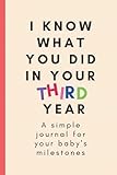 benatia trikotnummer  I know what you did in your third year: A simple journal for your baby\'s milestones (I know what you did in your first years. A simple journal series for your baby\'s milestones, Band 3)