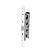 Pella 2 Point Bolt Mortise Lock Body, Storm Door White