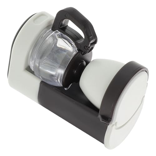 TOYANDONA Macchina Per Il Caffè Caffettiera Per Gioco Da Cucina Giocare Caffettiera in Miniatura Cucina Della Casa Delle Bambole Happy Hour in Mini Versi Bianca Plastica