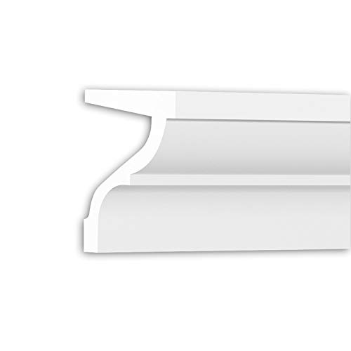Cornisa Profhome 491005 pretratada fácil de pintar moldura de poliuretano para tapar grietas