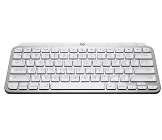 Logitech MX Keys Mini for Mac Minimalist Wireless Illuminated Keyboard, Compact, Bluetooth, Backlit Keys, USB-C, Tactile Typing, Compatible with Apple macOS, iPAd OS, Metal Build (Renewed)