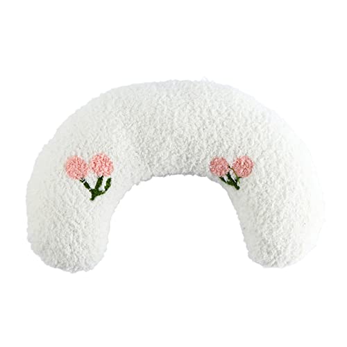 A/A Halbes Krapfen-Katzen-und Hundekissen, Haustierbett für Kleine Hunde - Weiches, Flauschiges Kissen, Strapazierfähiger Stoff, Maschinenwaschbar