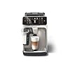 PHILIPS 5500 Series Kaffeevollautomat – 20 Getränke, Modernes Farb-Touchdisplay, LatteGo-Milchsystem, SilentBrew-Technologie, 100% Keramikmahlwerk, QuickStart, 1,8L Wassertank, Weißchrom (EP5543/90)