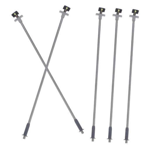 Holibanna Miniature Street Lamps 5pcs Table Ornament Miniature Garden Lamps for DIY Projects