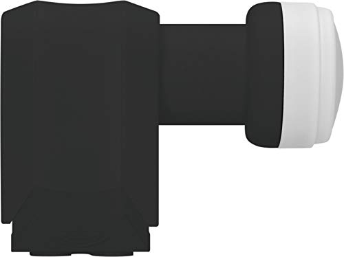 TechniSat Universal-Quattro-Switch-LNB 40mm-Feedaufnahme (für max. 4 Teilnehmer, Empfang einer Orbitposition, LTE-Störsicher, vier Legacy-Ausgänge) schwarz