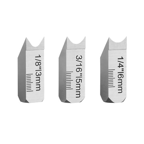 JORGENSEN 3-Piece Chamfer Plane Blades(1/8