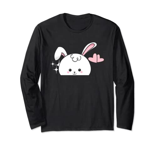 Carino Coniglio Cuore Coniglio Felice Pasqua Uovo Caccia Religione Gesù Maglia a Manica
