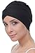 Deresina Headwear W Bonnet en Coton pour Chimio,Noir,Taille unique