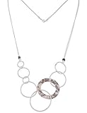 Die lange ausgefallene Modeschmuck Halskette hat eine Länge von 80cm + Verlängerung zum individuellen Einstellen der Kettenlänge