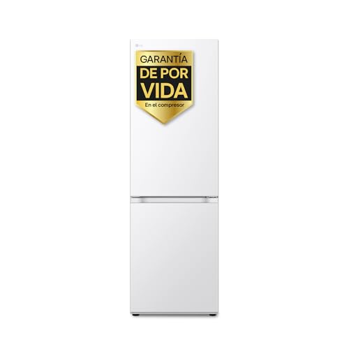 LG GBV3100ASW - Frigorífico Combi Door Cooling+, Nevera y Congelador, 2 Puertas, Serie P-300, Clasificación A, Capacidad de 374 L, 2m, Blanco