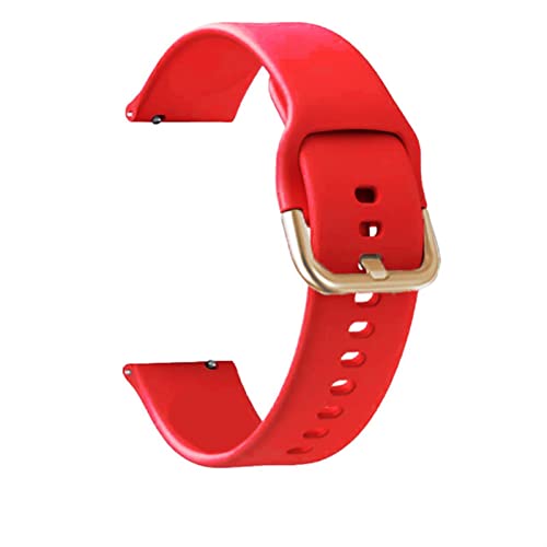 Bracelet Garmin Venu silicone 20mm rouge pour le sport et le run