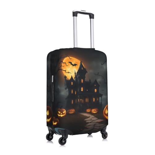 Halloween Horror Print Suitcase Covers Personalized Luggage Protector Elastic Washable Travel Gear Cover3