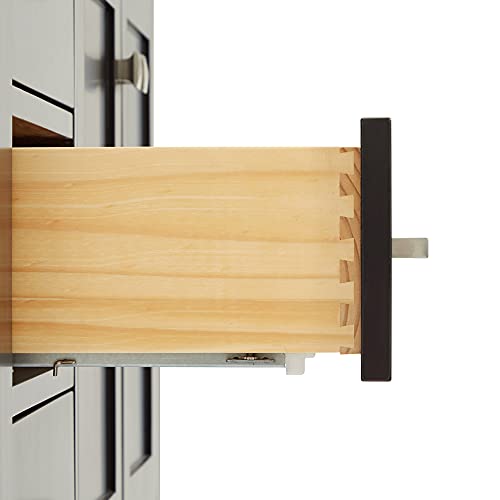 Ariel 43" Espresso Bathroom Vanity W/ 1.5" Edge Italian Carrara Marble Countertop & Backsplash | Right Rectangular Sink | 2 Soft Closing Doors & 5 Full Extension Dovetail Drawers | Satin Nickel Pulls #TOP6