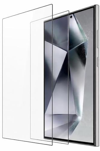 Image of QsmQam Advanced Tempered Glass Screen Protector Compatible with S26 Ultra with Anti-Burst 9H Hardness Edge-to-Edge Coverage Screen Guard(Pack of 2)