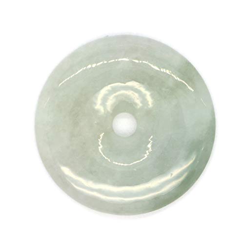 Pendentif en jade jadéite précieux, cadeau disque moyen idéal pour célébrer un anniversaire