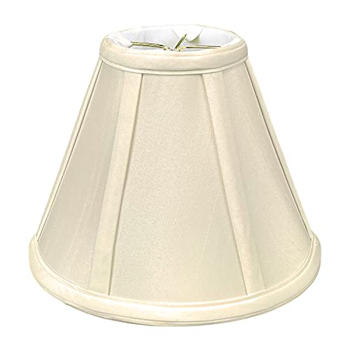 Royal Designs, Inc. BS-707RC-8BG Deep Empire Basic Lamp Shade with Round Clip, 3.5 x 8 x 6.5, Beige