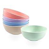 Sevitini 5er Schüssel Set , bruchfest, leicht, modern, Pasta, Müsli, Salat, Suppen Schale, Bowl, Mikrowellen ,ideal für Kinder & Erwachsene | Salat/Suppe/Müsli | Müslischale Bowl Schüssel