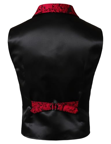 Image of VATPAVE Mens Victorian Suit Vest Steampunk Gothic Waistcoat