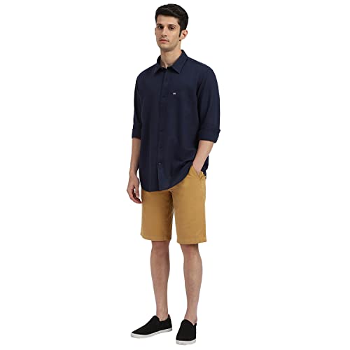 Image of Arrow Solid Slim Fit Mens Casual Shirts - 100% Cotton, Breathable & Comfortable, Full Sleeves Shirt for Men
