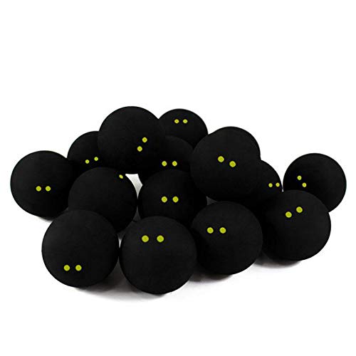 Bestlymood Squash Ball Zwei-Gelbe Punkte Niedrige Geschwindigkeit Sportgummib?Lle Professioneller Spieler Wettbewerb Squash (2 StüCk) - Image 3