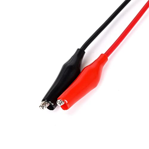 Image of 2Pcs BNC-Q9 to Double Alligator Clip Test Cable 1.5M /4.9FT for Oscilloscope, Signal Generators, Video Surveillance