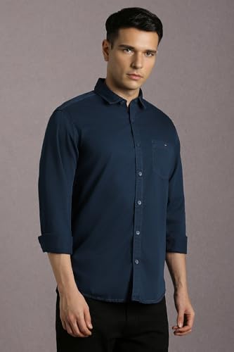 Image of Louis Philippe Men's Solid Slim Fit Shirt