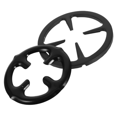 SAFIGLE 2 piezas Soporte para Cocina Gas Anillo Reductor Estable Compatible con Hornillos y Ollas Portátil para Interior y Exterior Camping