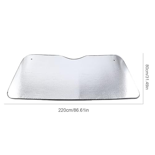 Pare-brise isolant d'aluminium 220x80 protecteur thermique durable