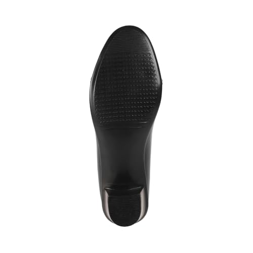 Image of Mochi Women Patent Leather Block Heel Formal Pump Shoes