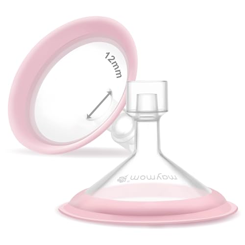 Image of 12mm Maymom MyFit Shields, Pano Series; Compatible with Medela Breast Pump Parts- PersonalFit, Freestyle, Harmony, Maxi, Freestyle Flex Connector; Connect to Maymom Widemouth/Narrow Connector, 2pcs