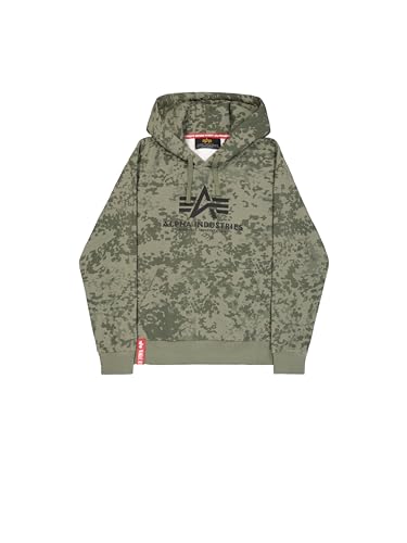 Sweatshirt à capuche Alpha Industries Basic BL Camo pour homme vêtement streetwear