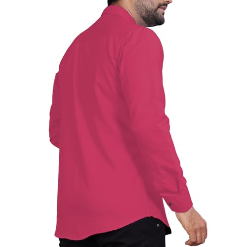 Image of Univibe Men's Slim Fit Full Sleeve Spread Collar Cotton Blend Shirt for Men and Boys