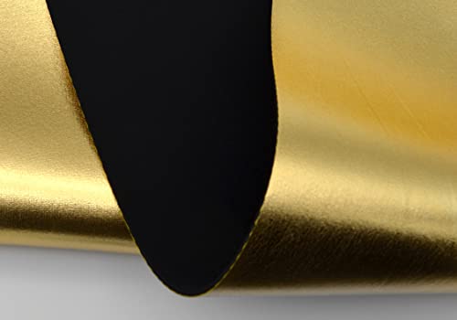 2mm Gold Metallic Neoprene Fabric, Scuba Wetsuit Material, Fabric for Sewing, Thin Foam Rubber Sheets (Gold, 1’ x 4')