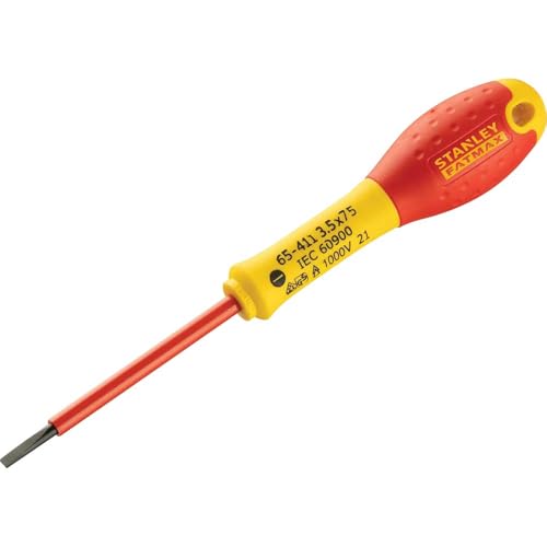 Stanley FatMax VDE Insulated Screwdriver Parallel Tip 3.5 x 75mm