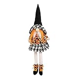 duhe189014 Halloween Gnomes Plüsch Hexe Hut GNOME,Halloween GNOME,Handgemachte Wichtel Figuren Weihnachten Deko,Plüsch Weihnachtsdeko attractively