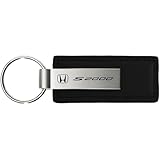 AU-TOMOTIVE GOLD, Inc. Officially Licensed Black Leather Key Fob for Honda S2000
