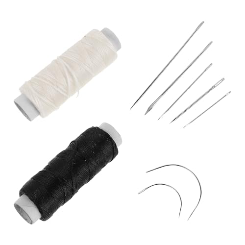 Kit de agujas y hilo para pelucas de poliéster UTHCLO para tejer extensiones
