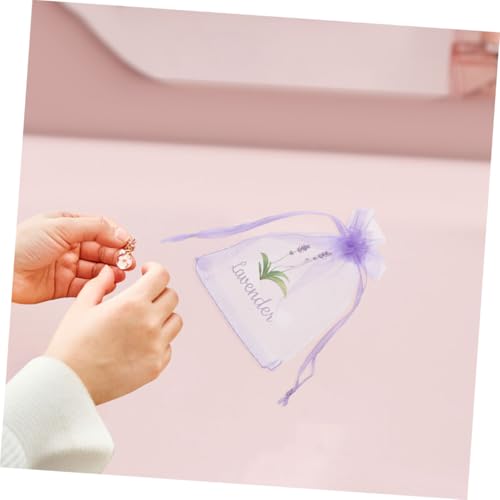 Levemolo 20 bolsas de sachet de lavanda de malla miniatura 5