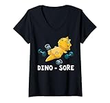 Photo Gallery donna dino - sore funny dinosaur workout gym fitness workout maglietta con collo a v Photo Gallery donna dino - sore funny dinosaur workout gym fitness workout maglietta con collo a v